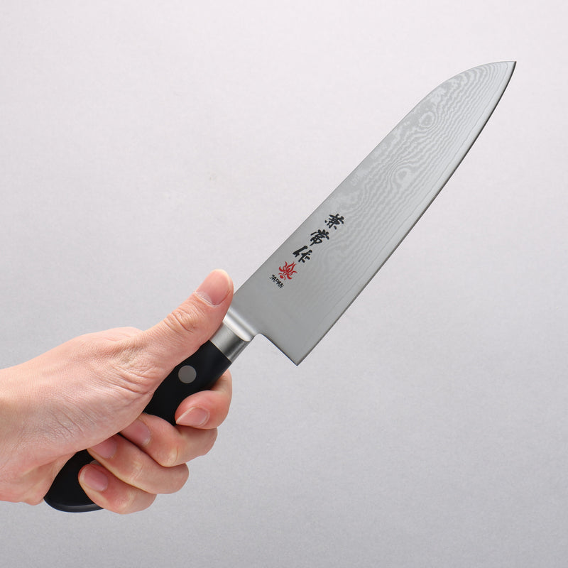 Kanetsune VG10 33 Layer Damascus Santoku 180mm Plastic Handle - Japannywholesale