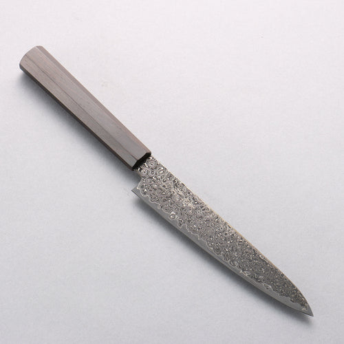 Seisuke SG2 Black Damascus Migaki Finished Petty-Utility 150mm Ebony Wood Handle - Japannywholesale