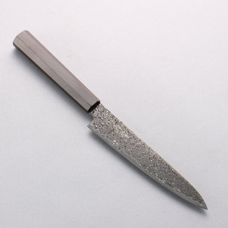 Seisuke SG2 Black Damascus Migaki Finished Petty-Utility 150mm Ebony Wood Handle - Japannywholesale
