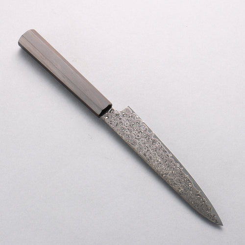 Seisuke SG2 Black Damascus Migaki Finished Petty-Utility 150mm Ebony Wood Handle - Japannywholesale