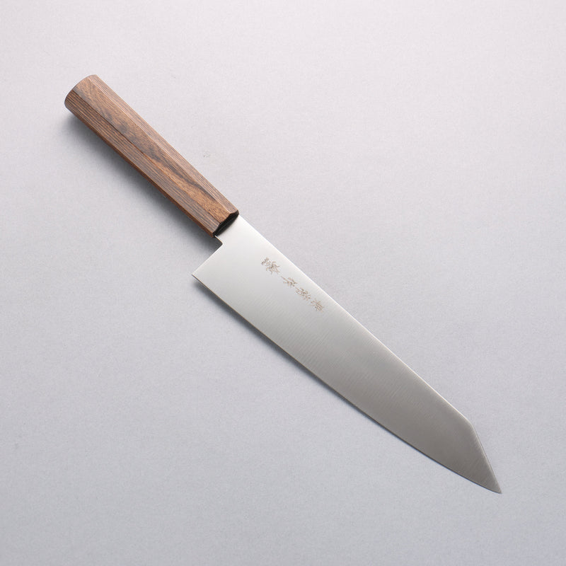 Kanetsune Ichizu VG10 Kiritsuke Gyuto 210mm Brown Pakka wood Handle - Japannywholesale