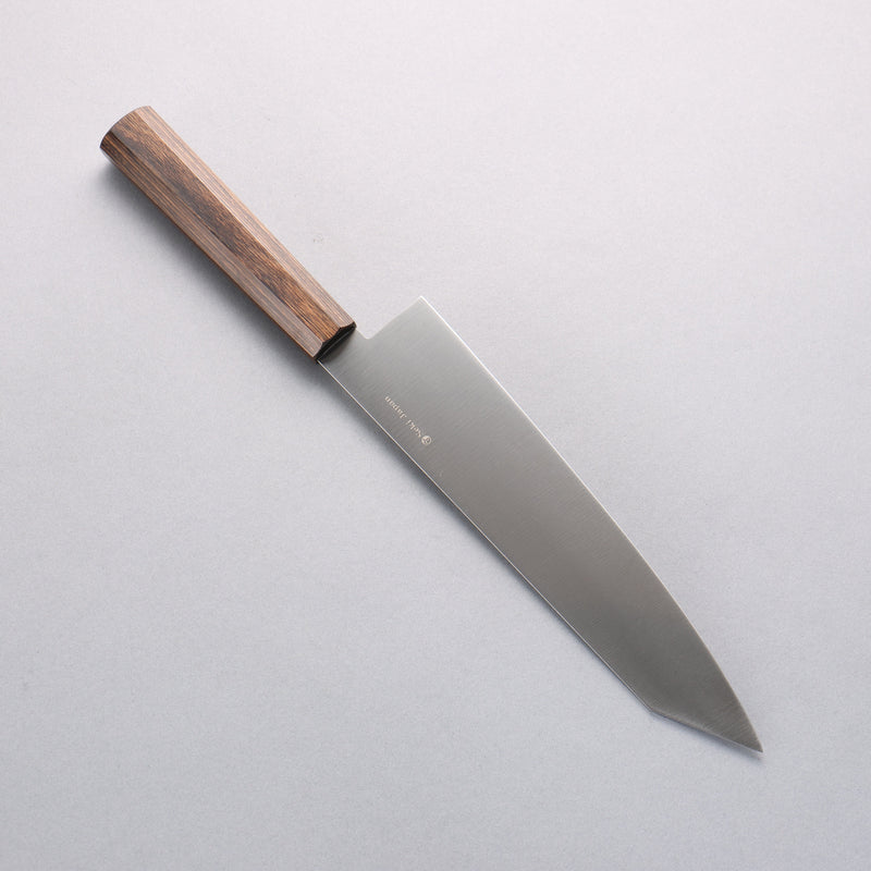 Kanetsune Ichizu VG10 Kiritsuke Gyuto 210mm Brown Pakka wood Handle - Japannywholesale