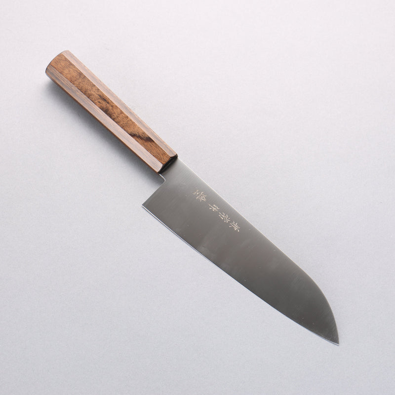 Kanetsune Ichizu VG10 Santoku 180mm Brown Pakka wood Handle - Japannywholesale