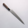 Seisuke Swedish Steel-stn Sujihiki 270mm Burned Chestnuts Handle - Japannywholesale