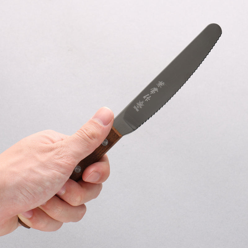 Kanetsune AUS8 Spread Knife 110mm Maple Handle - Japannywholesale