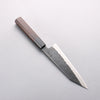 Shigeki Tanaka TEKKA Blue Steel No.2 Kurouchi Hammered(square) Kiritsuke Gyuto 180mm Walnut Handle - Japannywholesale
