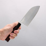 Shungo Ogata SG2 Togidashi Santoku(Maru) 150mm Rosewood Handle - Japannywholesale