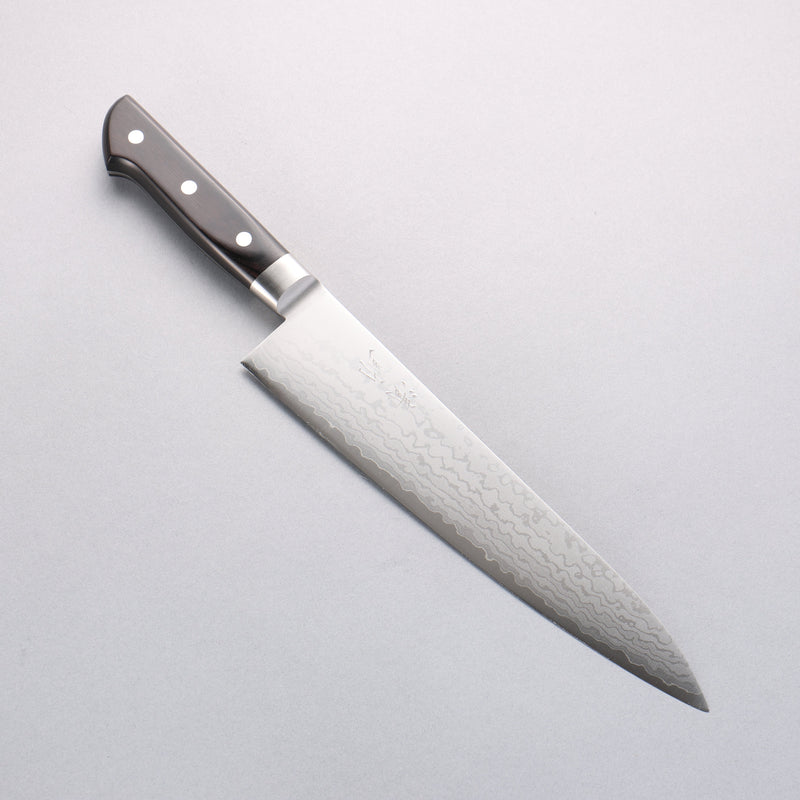 Seisuke VG10 Damascus Gyuto 240mm Black Pakka wood Handle - Japannywholesale