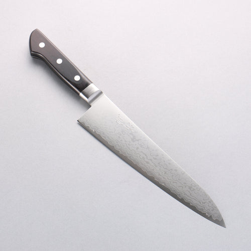 Seisuke VG10 Damascus Gyuto 210mm Black Pakka wood Handle - Japannywholesale