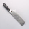 Seisuke Nami AUS10 Mirrored Finish Damascus Nakiri 165mm Black Pakka wood Handle - Japannywholesale