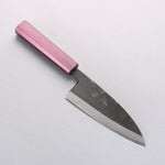 Seisuke White Steel No.2 Kurouchi Deba 135mm Purple Lacquered Handle - Japannywholesale
