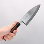 Seisuke White Steel Kasumitogi Deba 150mm Rosewood Handle - Japannywholesale
