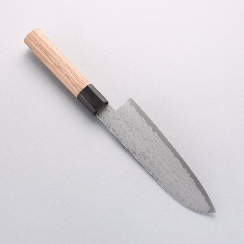 Seisuke VG10 Damascus Santoku 165mm Walnut Handle - Japannywholesale