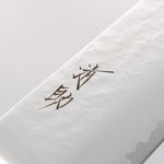 Seisuke VG5 Hammered Kasumitogi Gyuto 210mm Black Pakka wood Handle - Japannywholesale