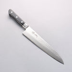 Seisuke VG5 Hammered Kasumitogi Gyuto 240mm Black Pakka wood Handle - Japannywholesale