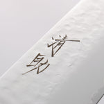 Seisuke VG5 Hammered Kasumitogi Gyuto 240mm Black Pakka wood Handle - Japannywholesale