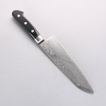 Seisuke Nami AUS10 Mirrored Finish Damascus Santoku 180mm Black Pakka wood Handle - Japannywholesale