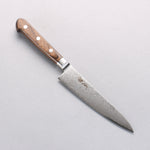 Seisuke VG10 33 Layer Damascus Petty-Utility 135mm Brown Pakka wood Handle - Japannywholesale