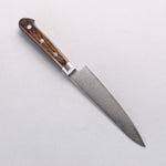 Seisuke VG10 33 Layer Damascus Petty-Utility 135mm Brown Pakka wood Handle - Japannywholesale