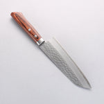 Seisuke VG1 Hammered Santoku 165mm Mahogany Handle - Japannywholesale