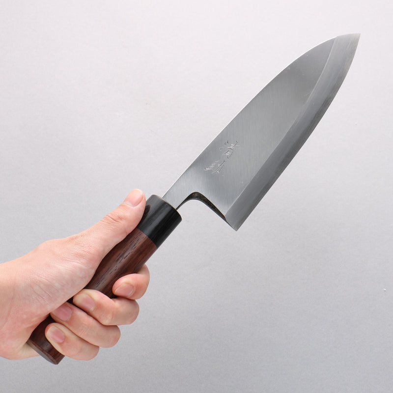 Seisuke White Steel Kasumitogi Deba 180mm Rosewood Handle - Japannywholesale
