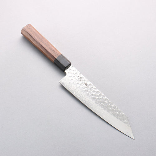 Seisuke AUS10 45 Layer Damascus Kiritsuke Santoku 180mm Shitan Handle - Japannywholesale