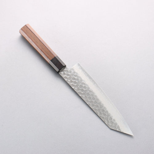 Seisuke AUS10 45 Layer Damascus Kiritsuke Santoku 180mm Shitan Handle - Japannywholesale