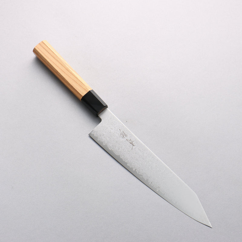 Seisuke VG10 Damascus Kiritsuke Gyuto 210mm Keyaki (Japanese Elm) Handle - Japannywholesale