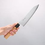 Seisuke VG10 Damascus Kiritsuke Gyuto 210mm Keyaki (Japanese Elm) Handle - Japannywholesale