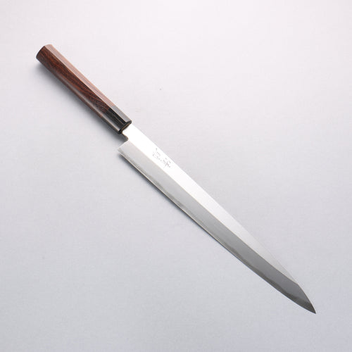 Seisuke Blue Steel Kasumitogi Yanagiba 300mm Rosewood Handle - Japannywholesale