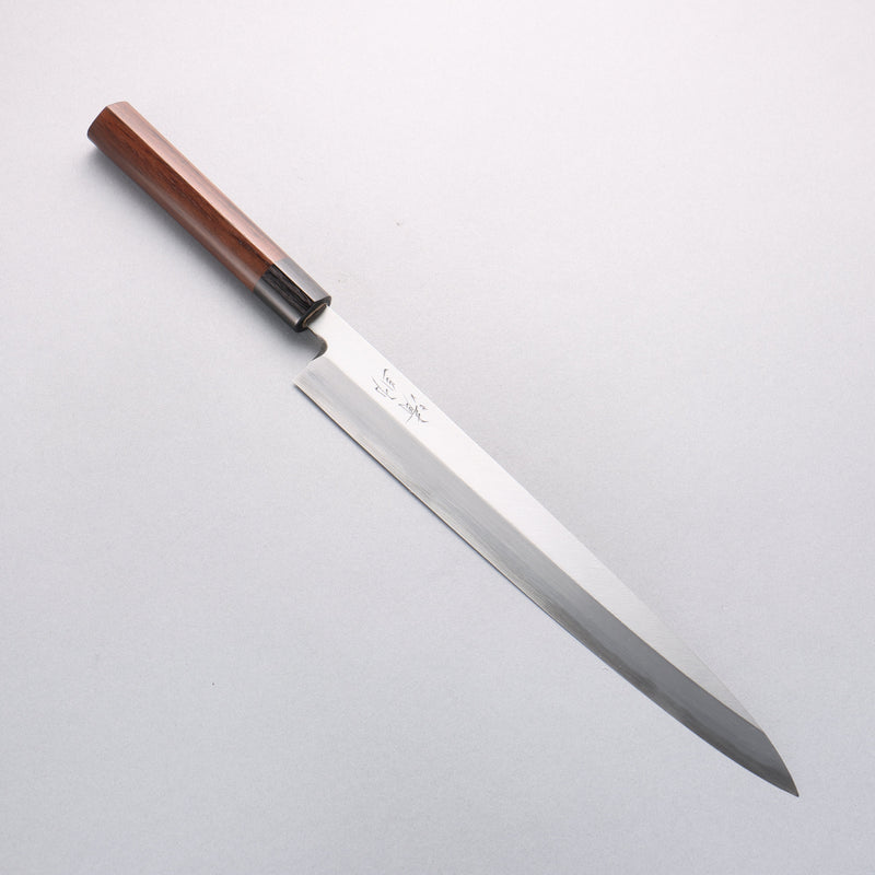 Seisuke White Steel Kasumitogi Yanagiba 300mm Rosewood Handle - Japannywholesale
