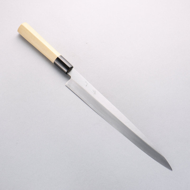 Seisuke White Steel No.2 Kasumitogi Yanagiba Magnolia Handle - Japannywholesale