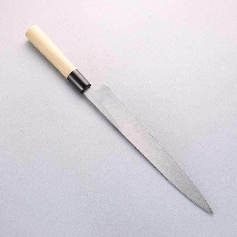 Seisuke White Steel No.2 Kasumitogi Yanagiba Magnolia Handle - Japannywholesale
