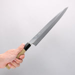 Seisuke White Steel No.2 Kasumitogi Yanagiba Magnolia Handle - Japannywholesale