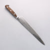Seisuke Kagami2 AUS10 Mirrored Finish Damascus Sujihiki 240mm Brown Pakka wood Handle - Japannywholesale