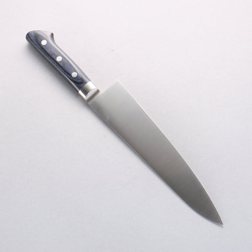 Seisuke Seiten Molybdenum Gyuto 210mm Navy blue Pakka wood Handle with Sheath - Japannywholesale