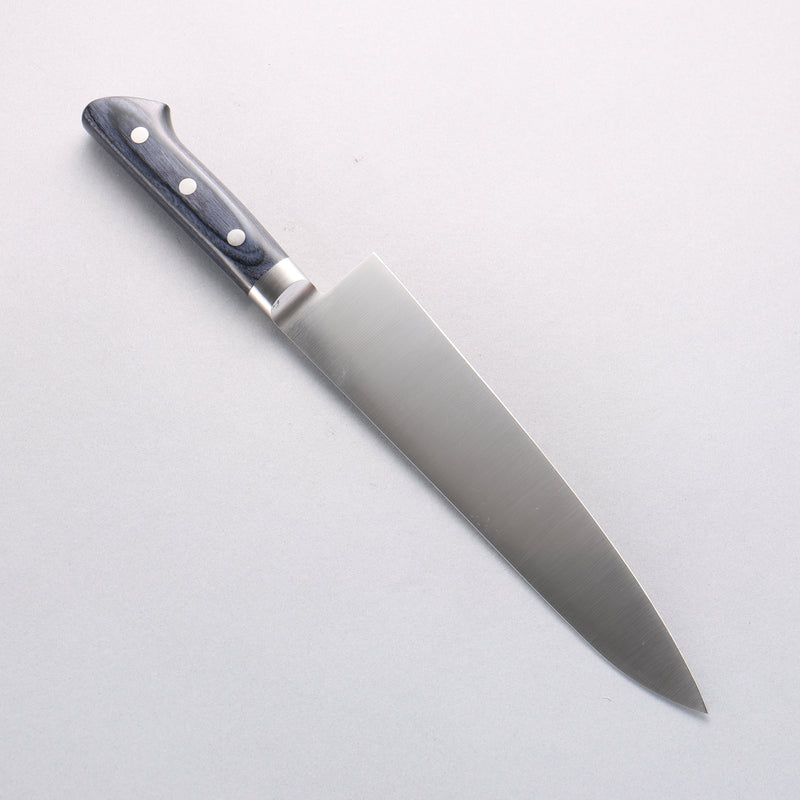 Seisuke Seiten Molybdenum Gyuto 210mm Navy blue Pakka wood Handle with Sheath - Japannywholesale