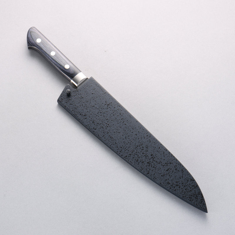 Seisuke Seiten Molybdenum Gyuto 210mm Navy blue Pakka wood Handle with Sheath - Japannywholesale