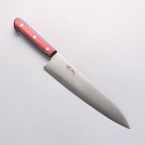 Seisuke SLD Migaki Polish Finish Gyuto 210mm Red Pakka wood Handle - Japannywholesale