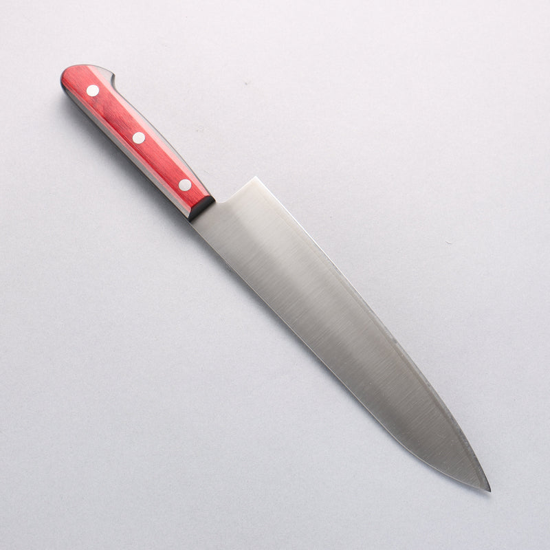 Seisuke SLD Migaki Polish Finish Gyuto 210mm Red Pakka wood Handle - Japannywholesale