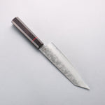 Higuchi Silver Steel No.3 Nashiji Kiritsuke Santoku 180mm Black Pakka wood Handle - Japannywholesale