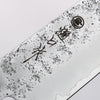 Higuchi Silver Steel No.3 Nashiji Kiritsuke Santoku 180mm Black Pakka wood Handle - Japannywholesale