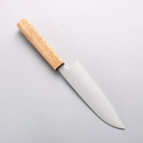 Seisuke Silver Steel No.3 Migaki Finished Santoku 165mm Oak Handle - Japannywholesale