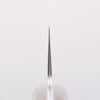 Seisuke Silver Steel No.3 Nashiji Santoku 180mm Brown Pakka wood Handle - Japannywholesale