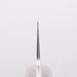 Seisuke Silver Steel No.3 Nashiji Santoku 180mm Brown Pakka wood Handle - Japannywholesale