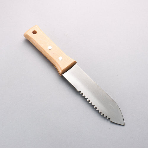 Bonsai Stainless Steel Wild vegetable digging saw blade with Sheath 170mm - Japannywholesale