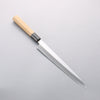 Minamoto Akitada Blue Steel No.2 Yanagiba 240mm Magnolia (Ferrule: Water Buffalo Horn) Handle - Japannywholesale