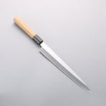 Minamoto Akitada Blue Steel No.2 Yanagiba 240mm Magnolia (Ferrule: Water Buffalo Horn) Handle - Japannywholesale