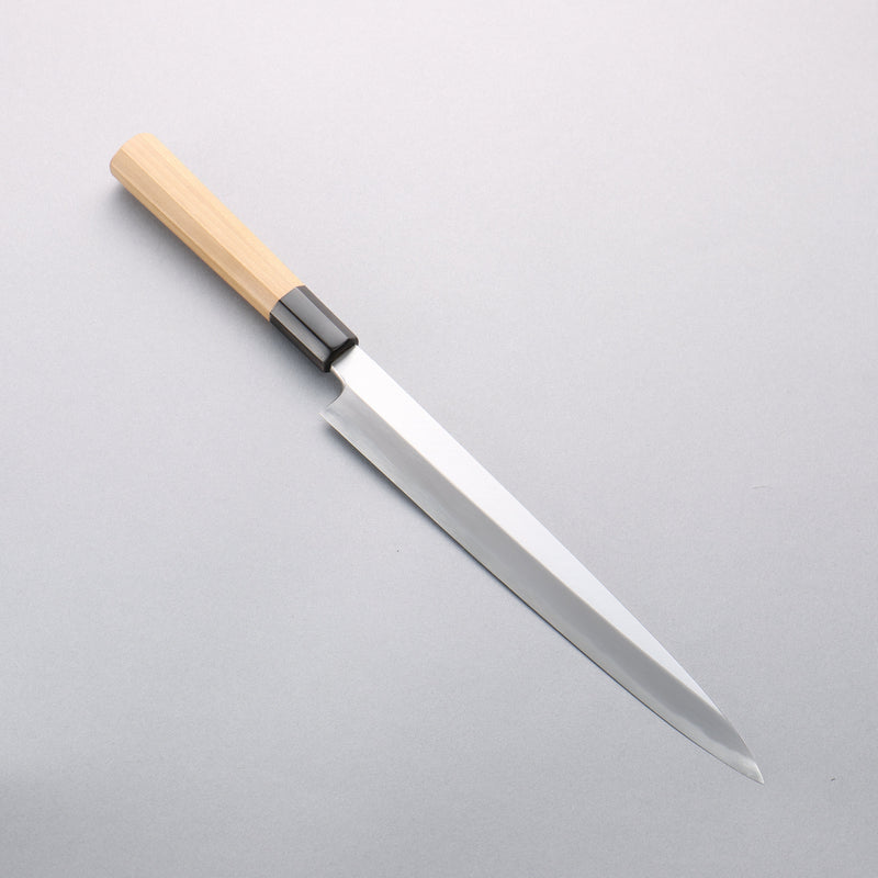 Minamoto Akitada Blue Steel No.2 Yanagiba 240mm Magnolia (Ferrule: Water Buffalo Horn) Handle - Japannywholesale
