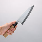 Minamoto Akitada Blue Steel No.2 Aideba 165mm Magnolia (Ferrule: Water Buffalo Horn) Handle - Japannywholesale
